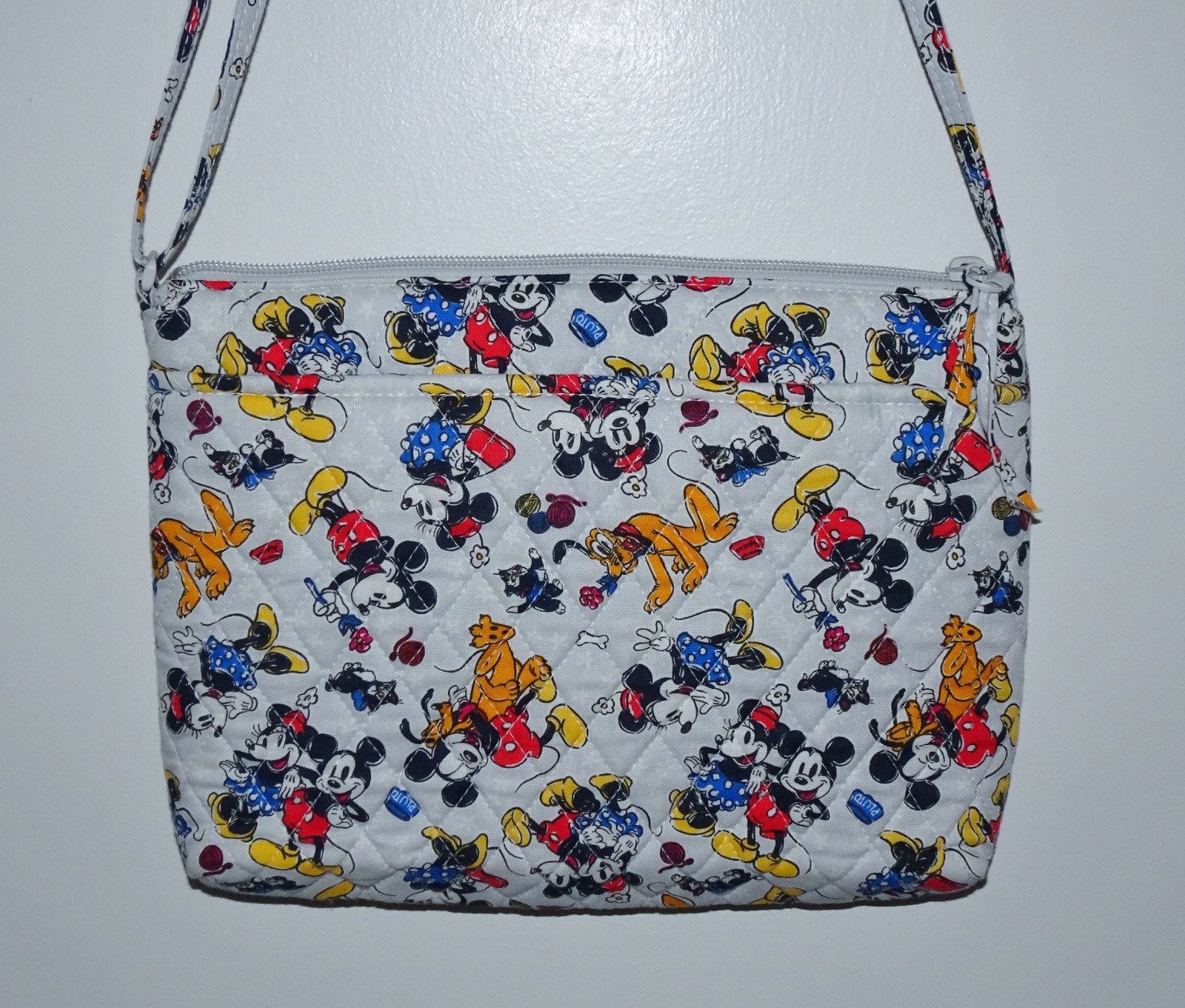 Vera Bradley Disney Large Hipster Crossbody Bag Mickey Mouse Family Fun