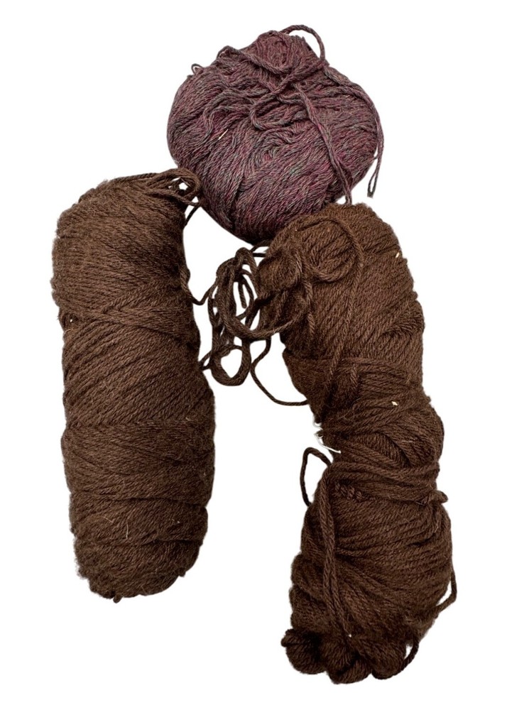 Mixed Brown & Multicolor Yarn Bundle unbranded