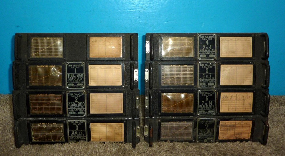 8 National HRO RAS-3 Tuning Coil Set 1 thru 7 + Brdcst WWII