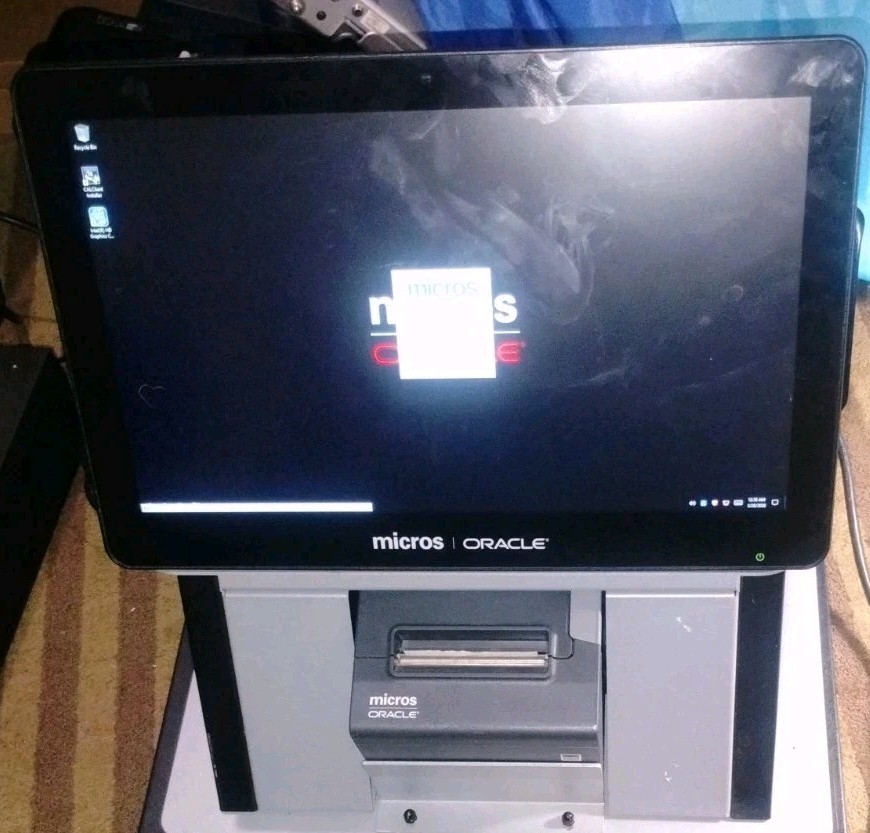 Oracle Micros Workstation 6 (POS)Win 10 With Printer No Stand Read