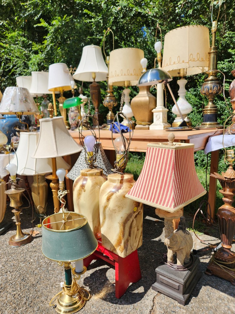 Baroque Style Bronzed Table Lamp