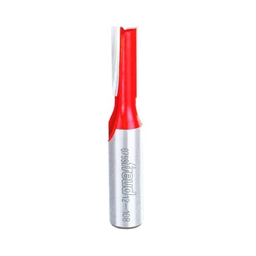 Freud 12-108 3/8" Diameter Double Flute Straight Bit (Eclipse Grind)