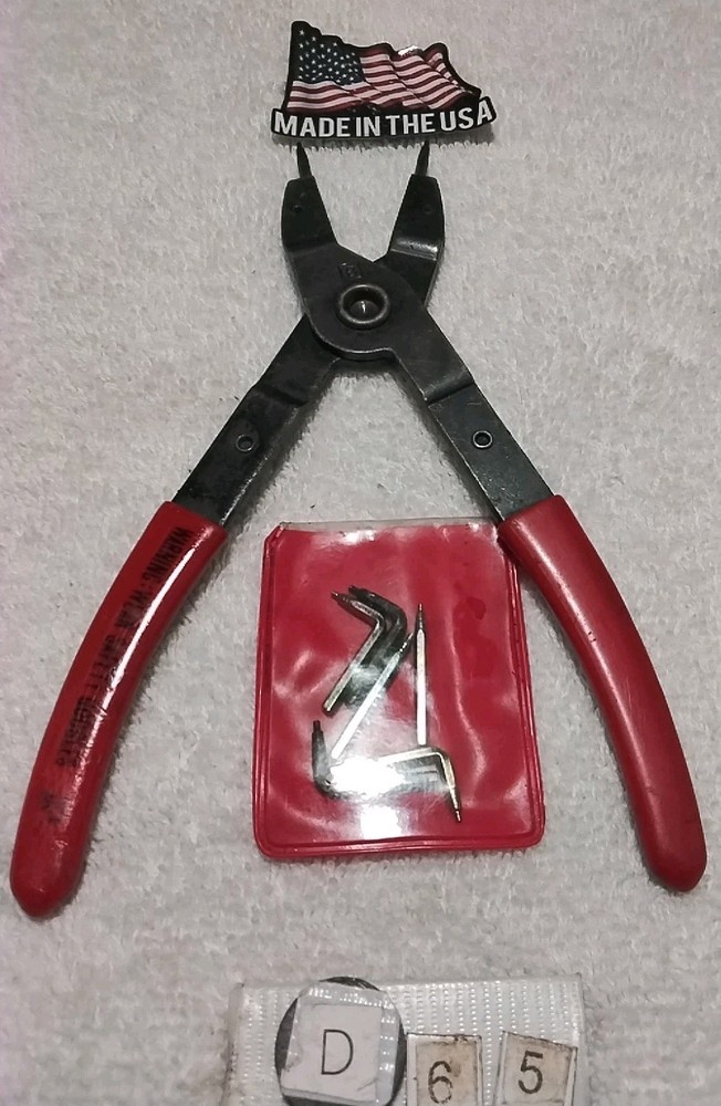BLUE POINT PR37 INTERNAL SNAP RING PLIERS & EXTRA REPLACEMENT TIPS USA 🇺🇸