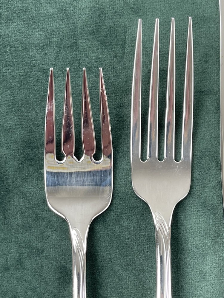 Oneida Stainless Windswept Scroll Flatware Place Setting Fork Spoon Knife USA
