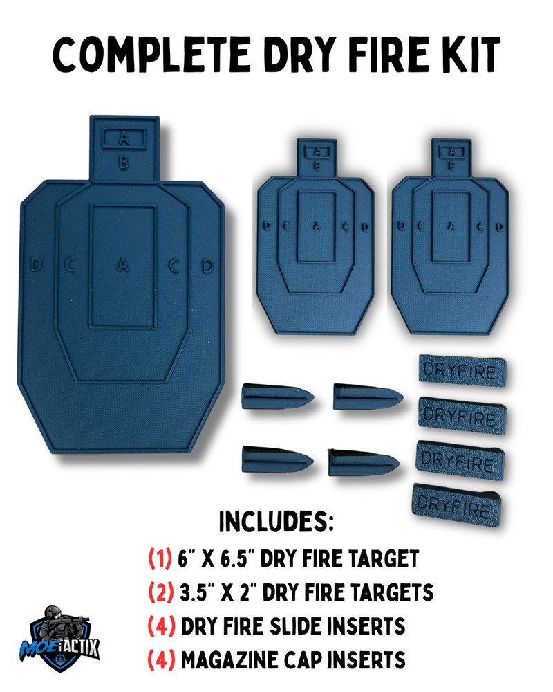 Complete Dry Fire Training Kit | Glock Trigger Reset + Mag Inserts + Targets