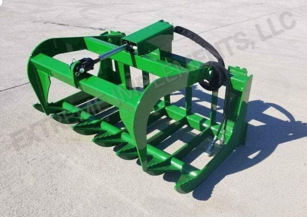 48" Root Rake  Grapple  Fits John Deere Compact Tractor Loader MODELS 100-500