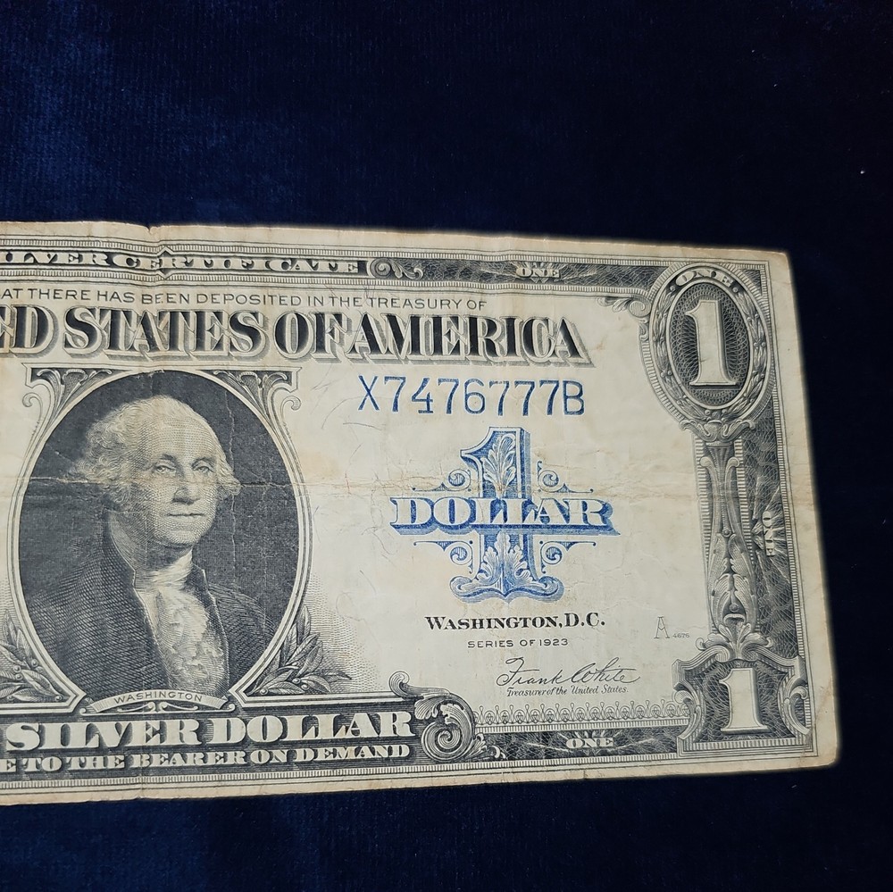 1923 - $1 - HORSE BLANKET - LARGE NOTE - SILVER CERTIFICATE