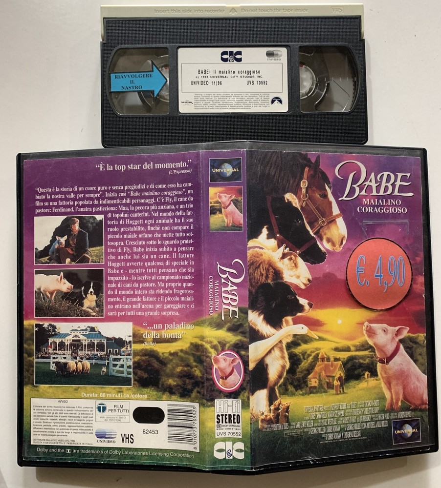 BABE BRAVE PIGLET VHS