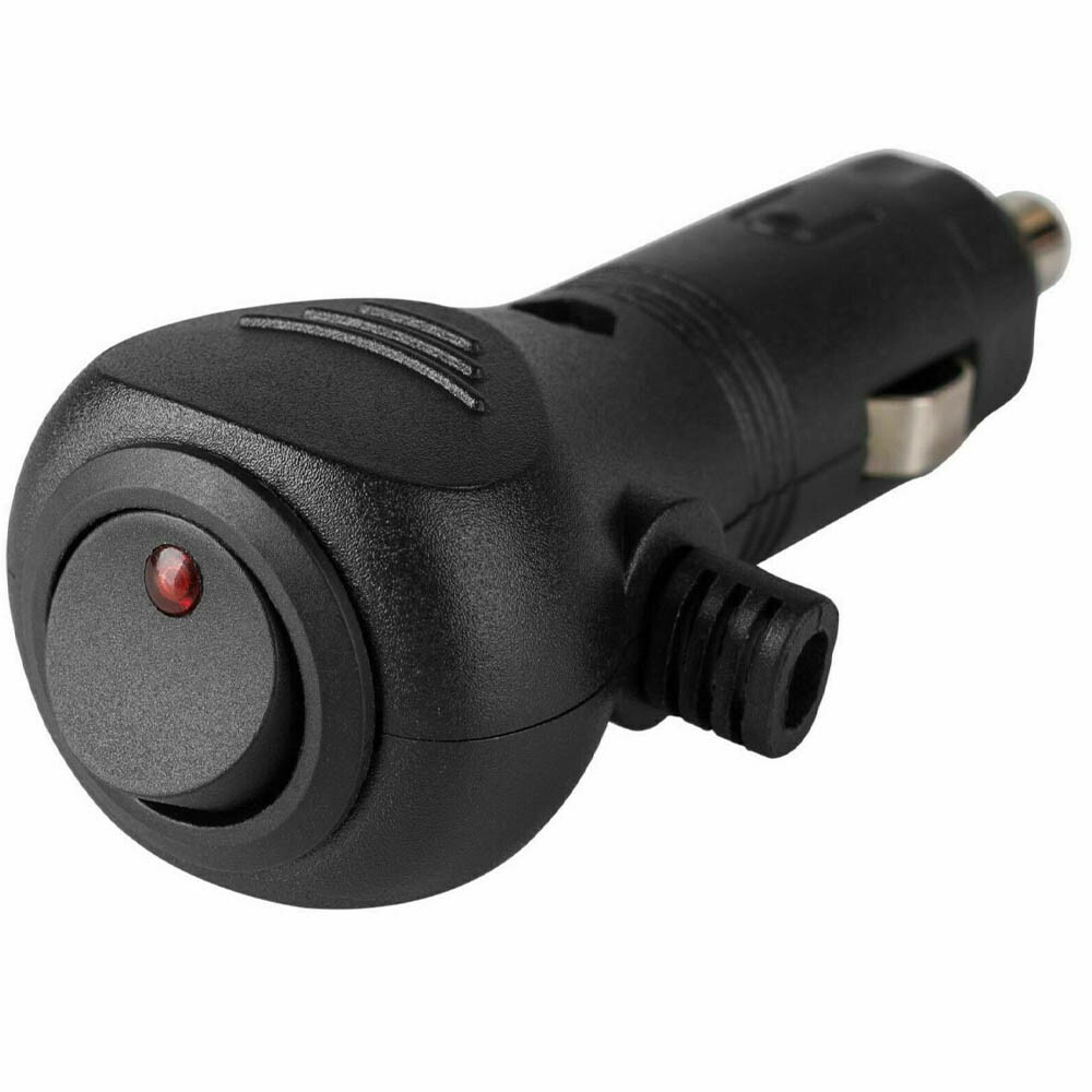 2pcs 12V DC Car Cigarette Lighter Cable Adapter Plug with LED On/Off Switch