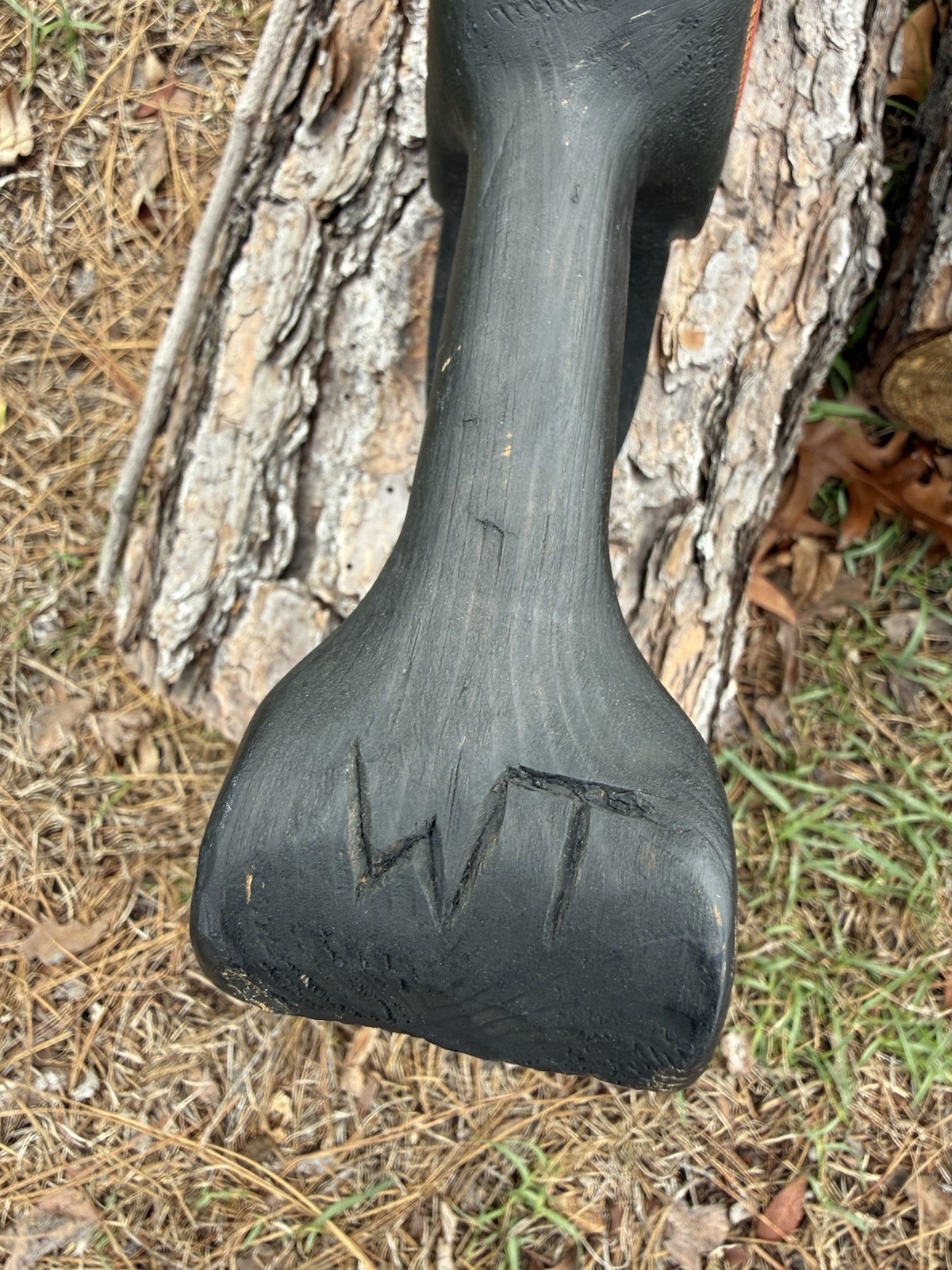 Northwest Coast Large Cedar Carved Eagle 🦅 Rattle Signed WT