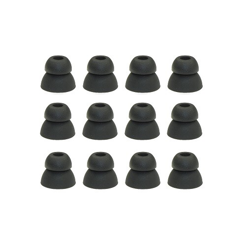 6 pair double flange eaphone tips, earbud tips, 4.5mm connection hole