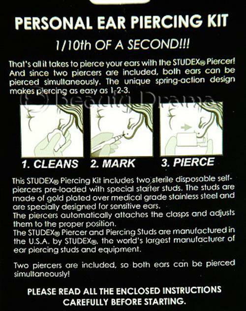 Studex Personal Ear Piercing Kit with Studs SPP-R200Y