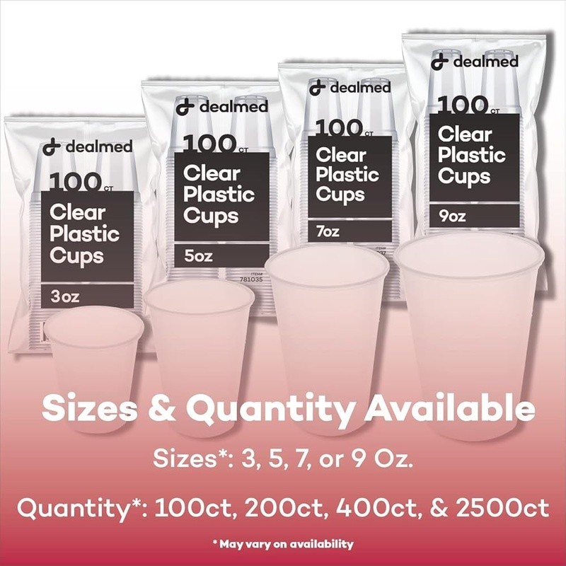Disposable Clear Cups Professional Quality Multi-Use Bulk Pack Hygienic Solution