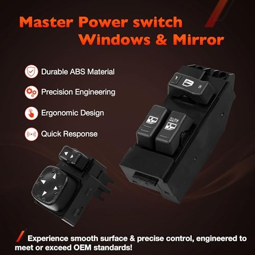 Power Window Switch Driver Side Window & Door Lock & Mirror Switch | Fit for
