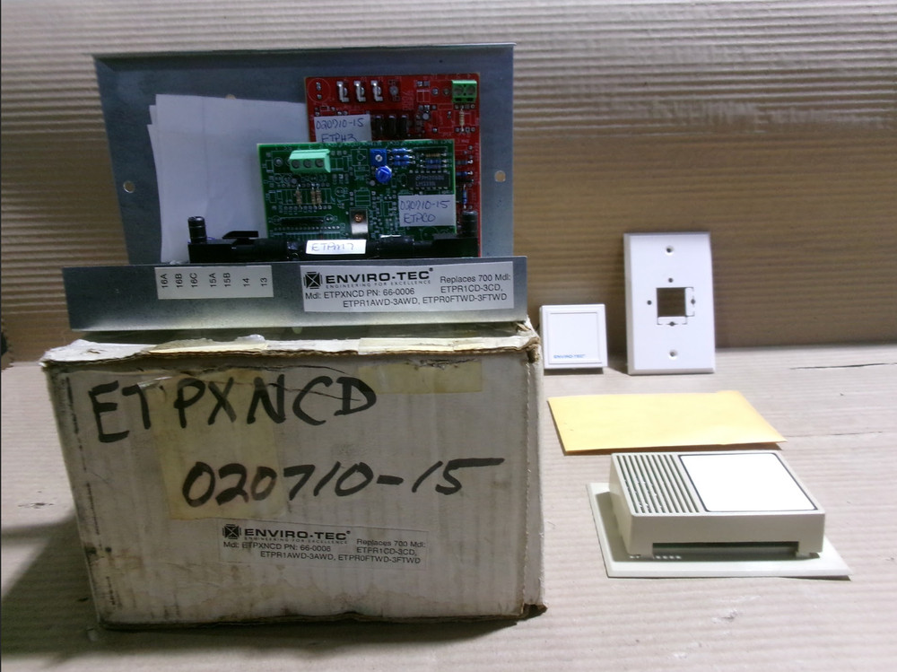 NEW ENVIROTEC ETPXNCD Control Board with Mounting Bracket AK