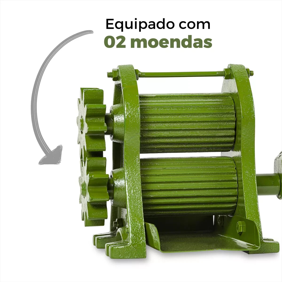 Sugarcane Juicer Machine - 2-Roller Manual Sugarcane Extractor