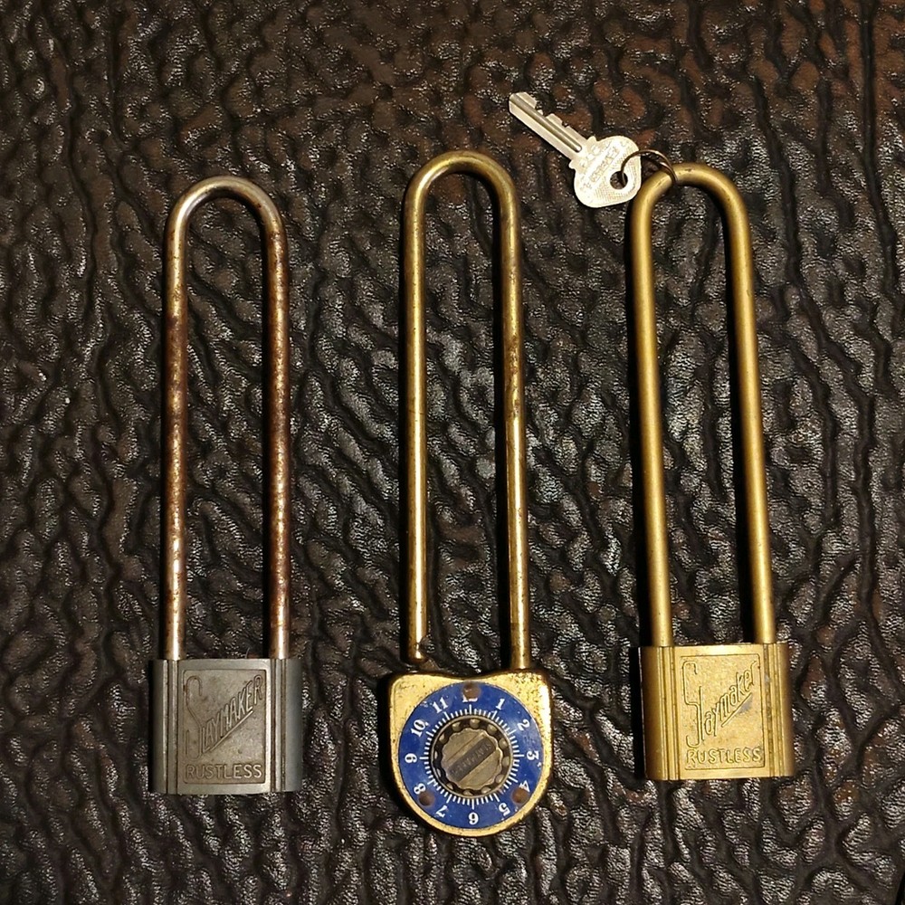 Antique Padlocks Vintage Slaymaker Rustproof Key Fits