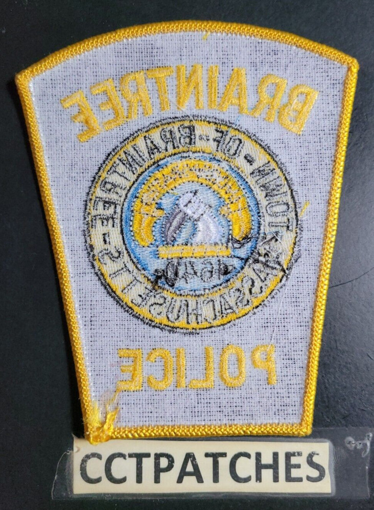 BRAINTREE, MASSACHUSETTS POLICE SHOULDER PATCH MA