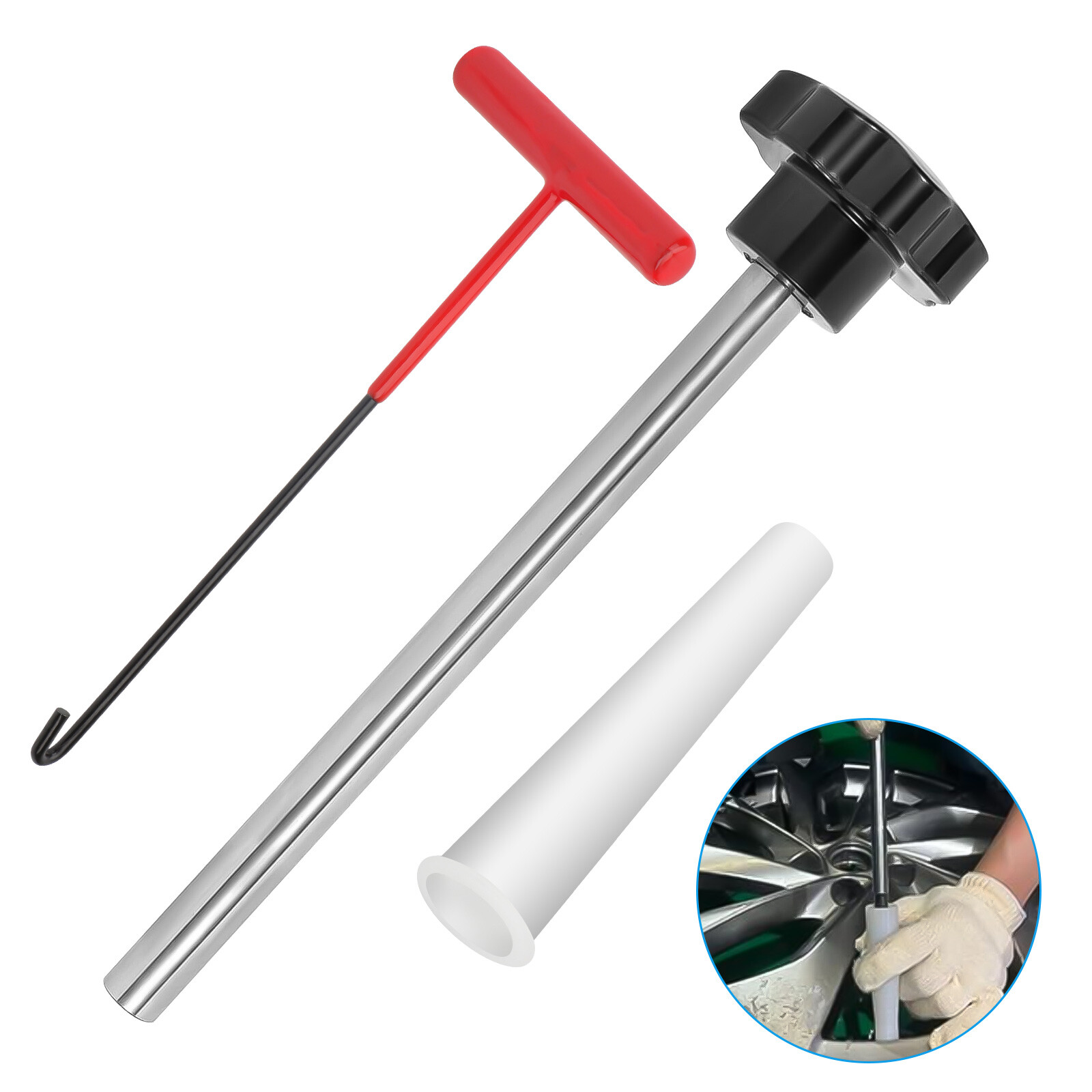Tire Valve Stem Core Remover&Installer/Replacement Tool Kit For TR413 Valve Core
