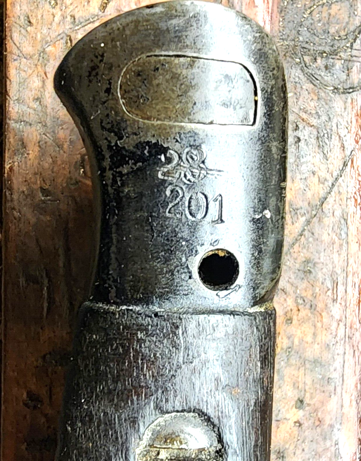 Vintage Original ENFIELD SMLE MKIII SWORD 12" Blade BAYONET with Scabbard