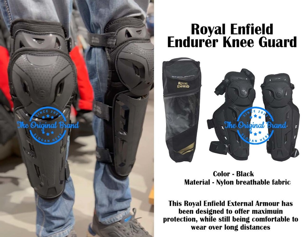 Royal Enfield Endurer External "Black Knee Guard Protector"