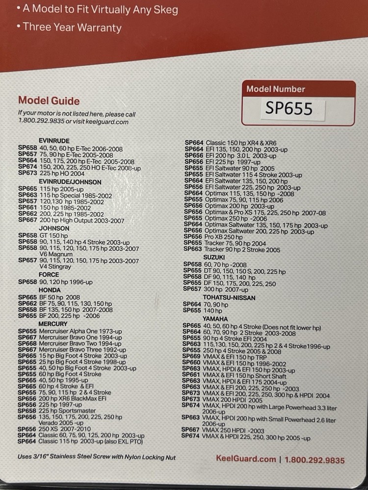 Megaware Skeg Pro - Model SP655