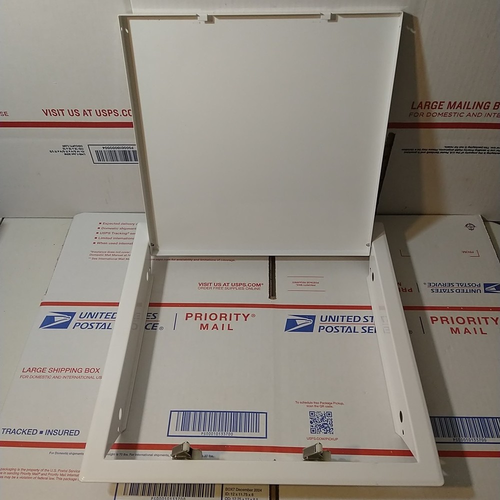 12'' x 12'' Inch White Metal Access Panel with Click Function - Easy Access Door