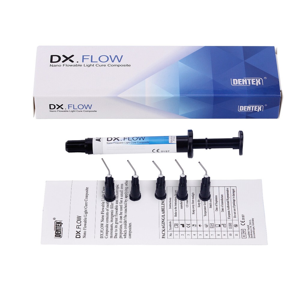 Dentex Dental Flowable Light Cure Composite Resin A1 Medium Flow