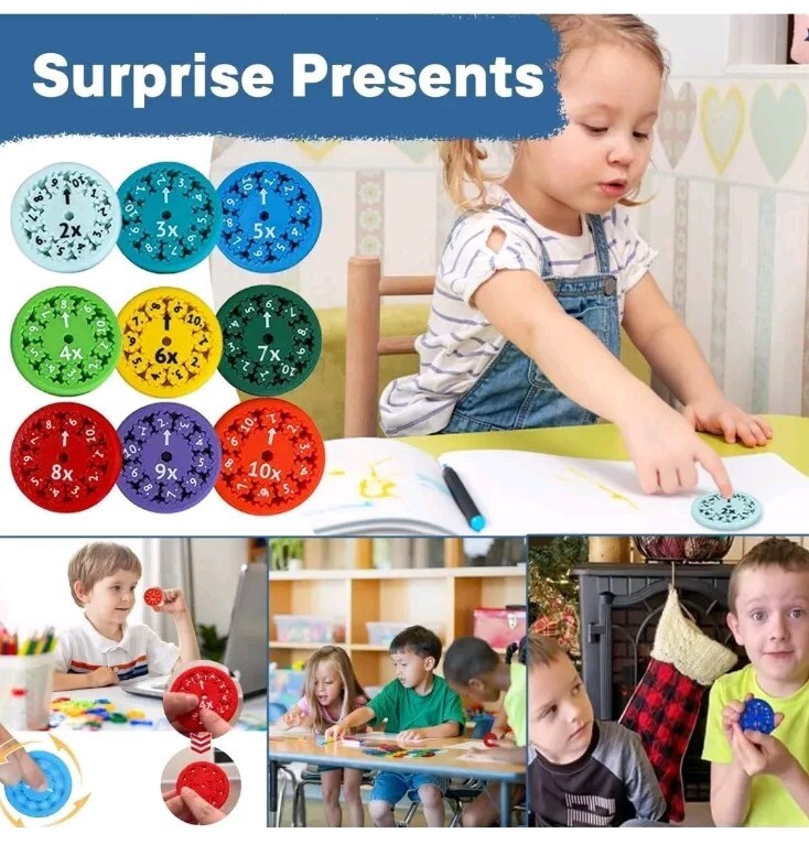 Math Fidget Spinners For Learning Multiplication/Division Spinner Toy For...