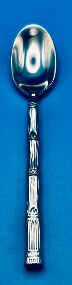 Hampton CATHAY MIRROR Teaspoon 6 7/8" Stainless Flatware Bamboo Style
