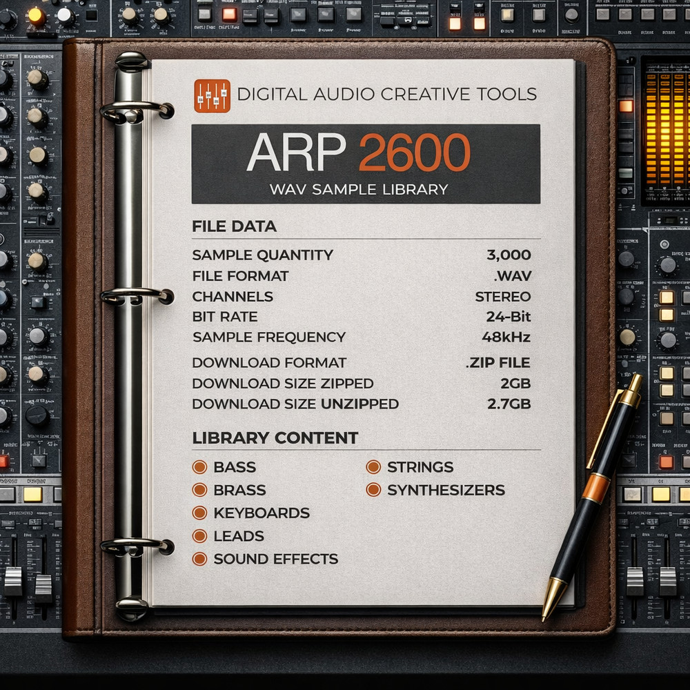 ARP 2600 Synthesizer Sample Library