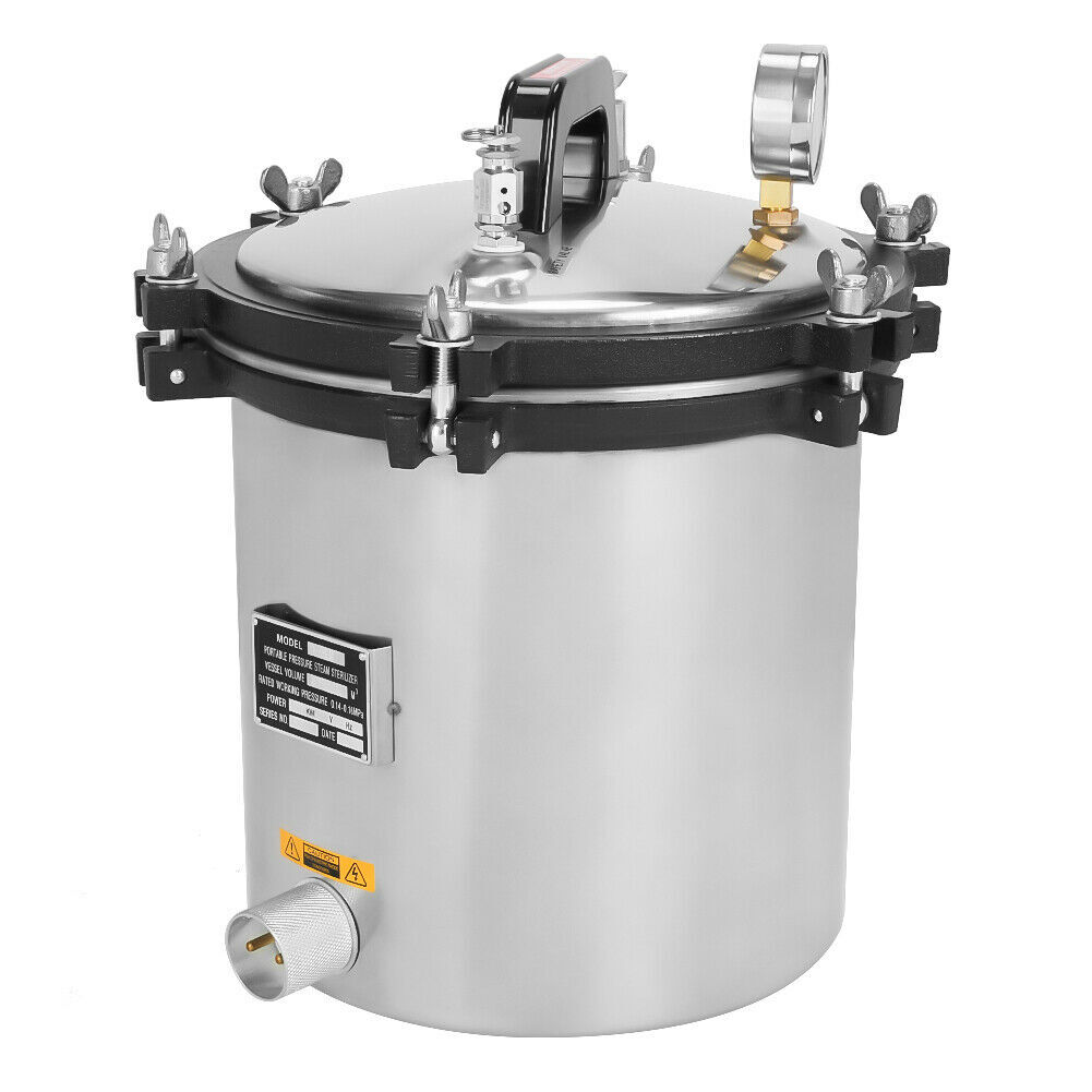 Steam Autoclave Sterilizer 18L High Pressure Uperization Eqpt. Tattoo Dental Lab