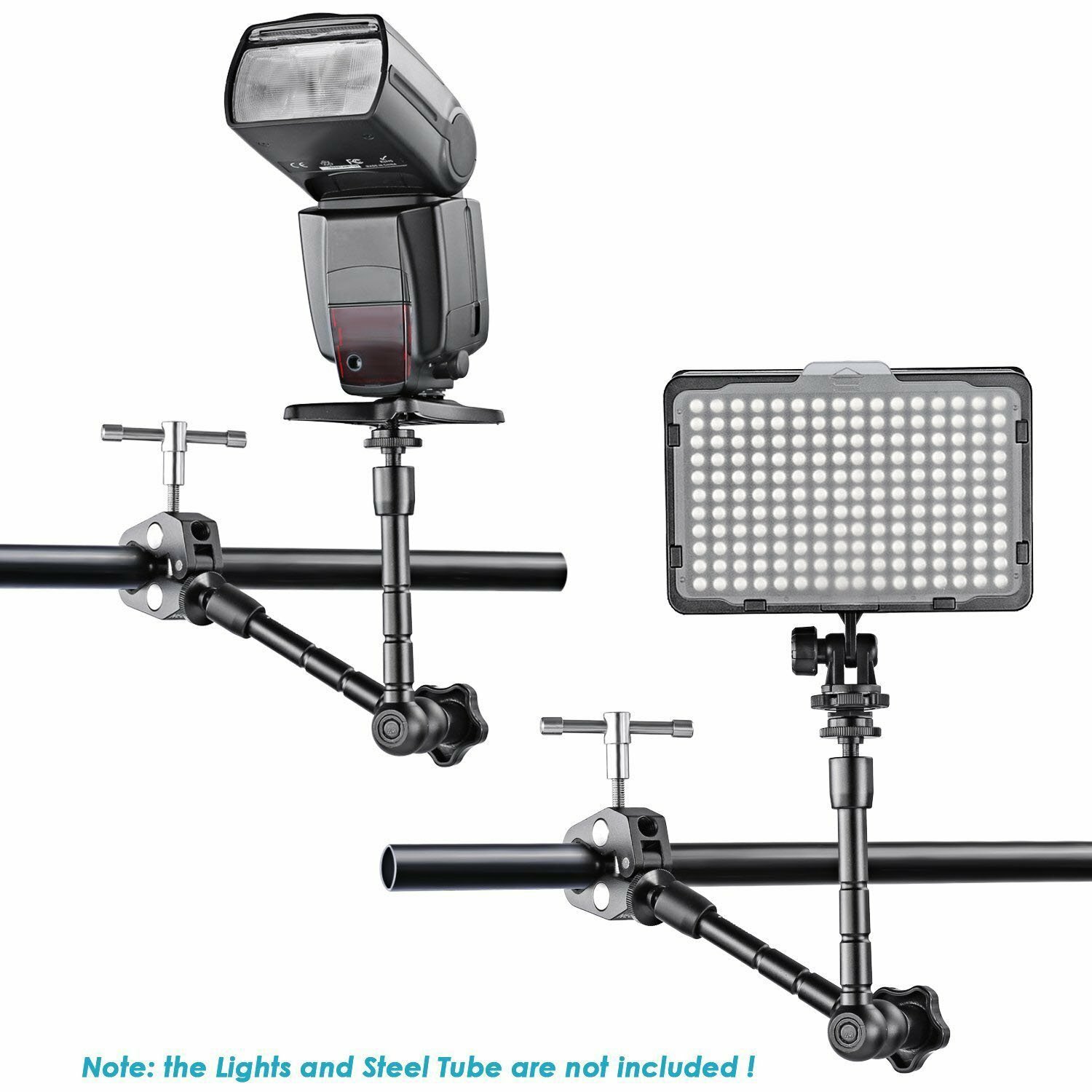 US 11" Articulating Magic Arm + Super Clamp Crab for DSLR Camera LCD Monitor LED