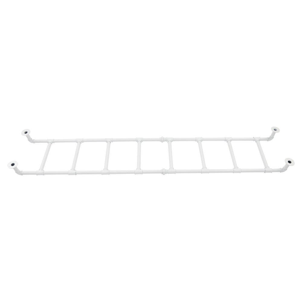 8 Steps Ladder 95.67" H Multi-function Wall-mounted Stairs Bunk Bed Loft Attic