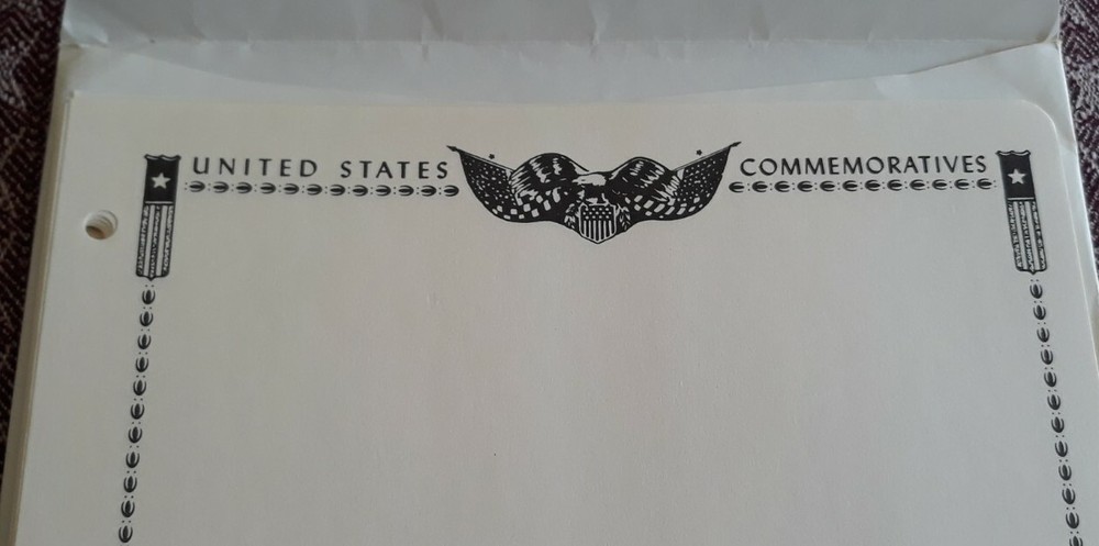 Minkus US Commemorative Issues, 20 Blank Pages for 3-ring Binders, AS SHOWN