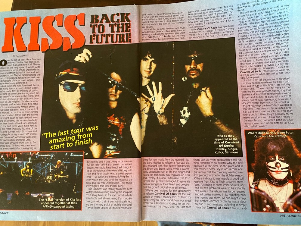 Kiss, Two Page Vintage Clipping