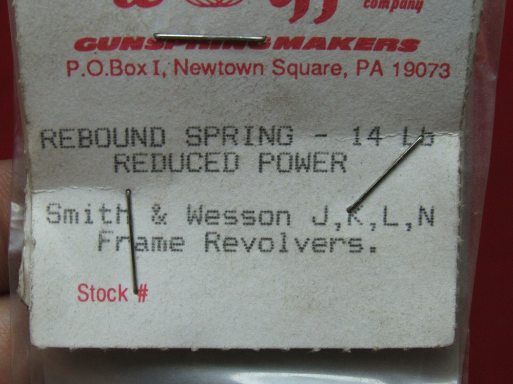 Smith & Wesson 14lb (Reduced Power) Rebound Spring by Wolff