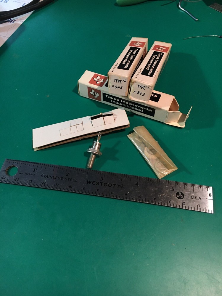 TVS Diode Transorb Thyrector OVP Device , TI # 1621057-1. Vintage, 3ea