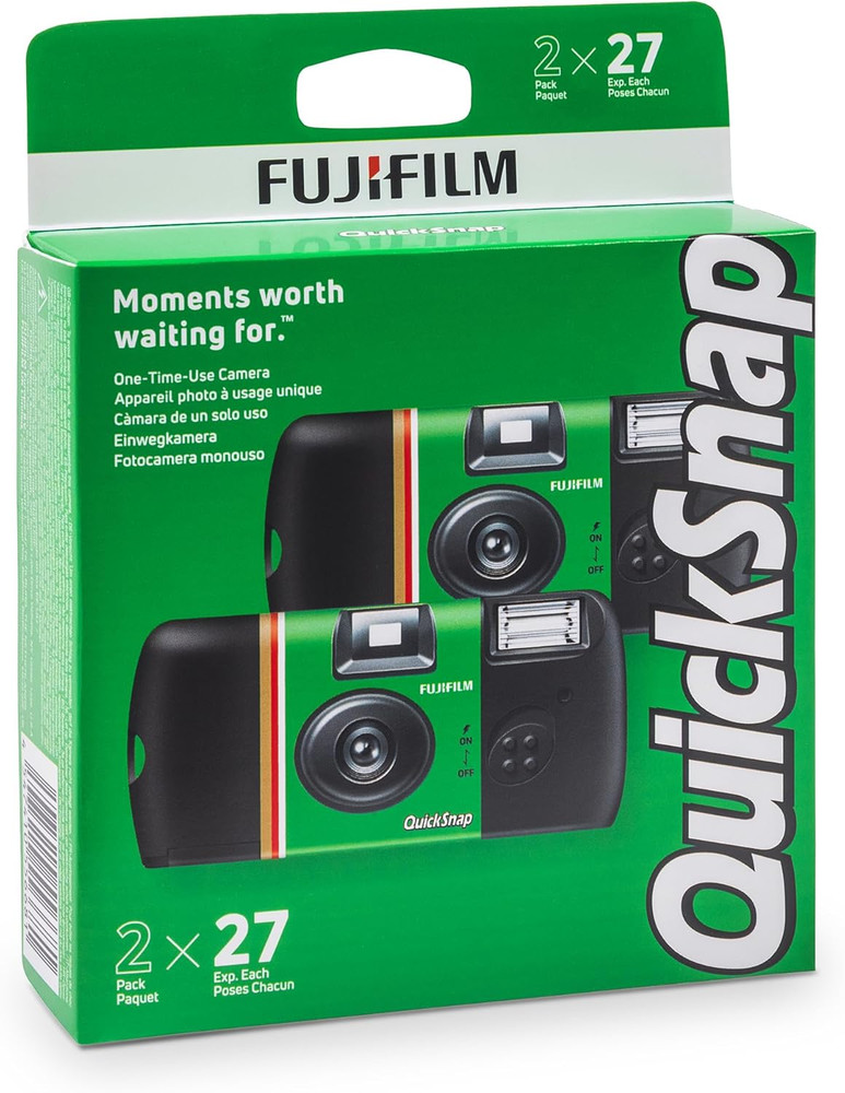Quicksnap Flash 400 One-Time-Use Camera - 2 Pack
