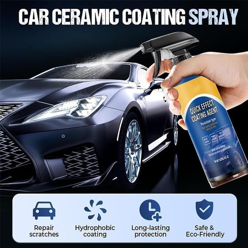 2 Pcs Car Coating Spray, Quick Effect Agent, Quick-advanced Car
