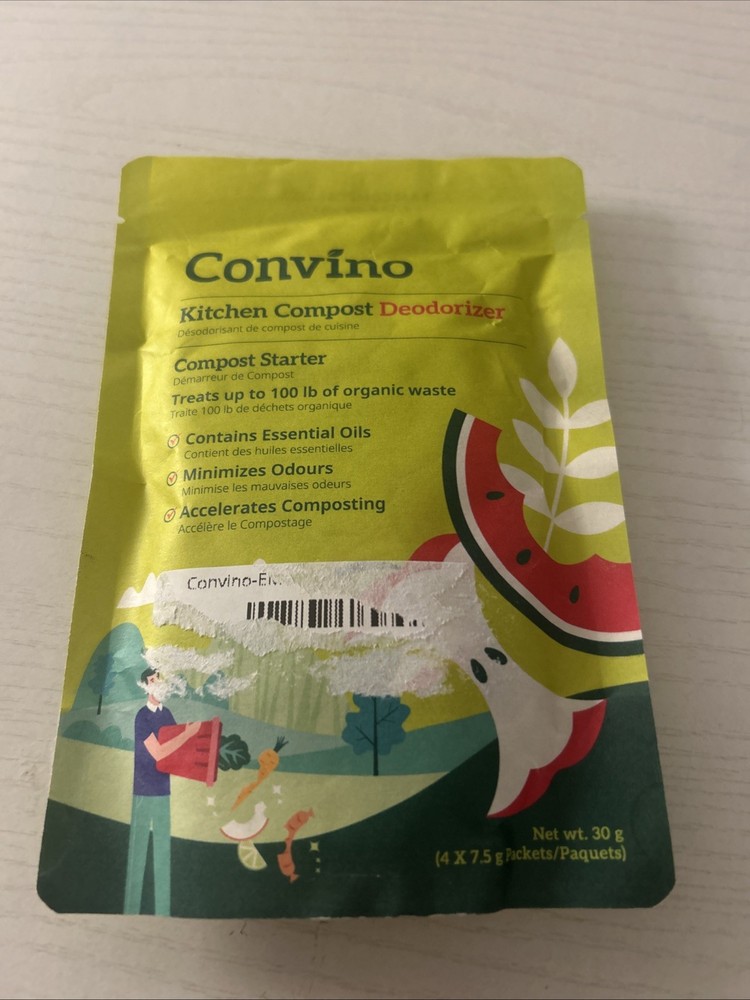 Natural Kitchen Deodorizer & Compost Starter - 4 Packets, Lush Soil Nourishment