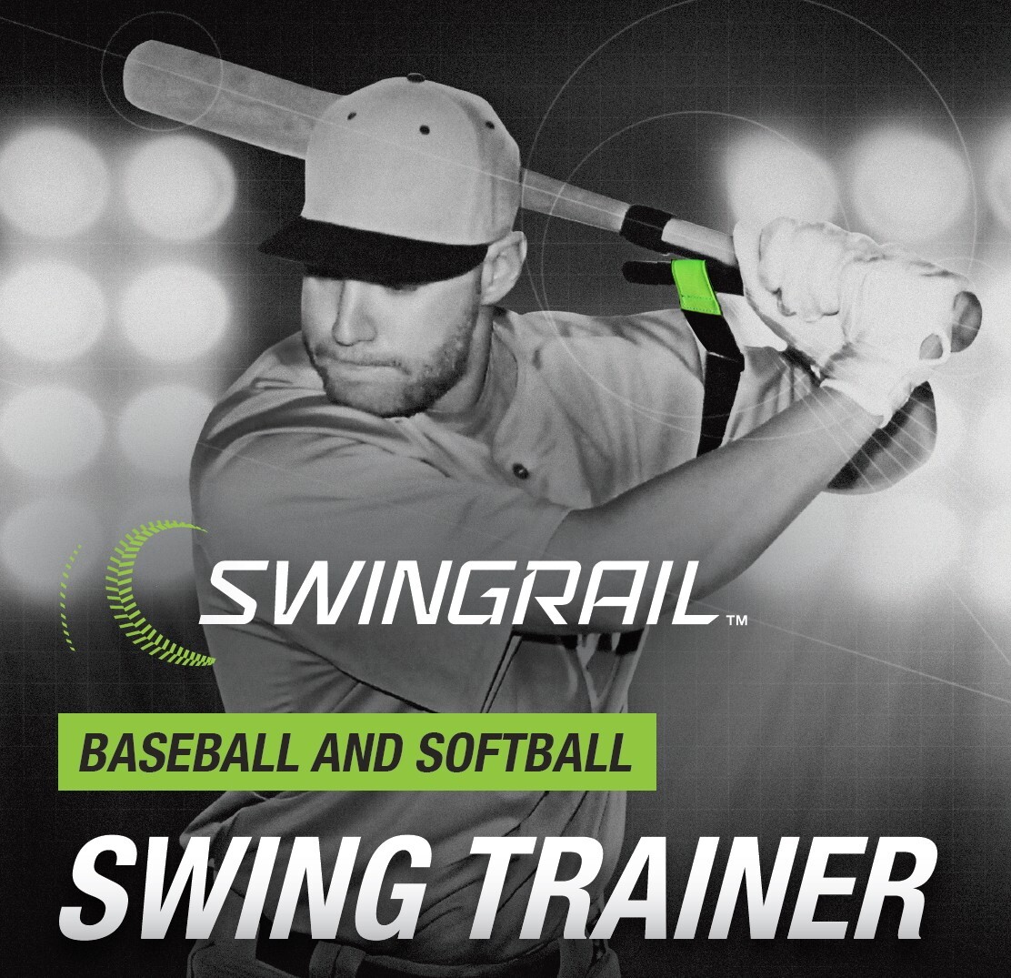 SWINGRAIL Baseball & Softball Swing Trainer - Batting Hitting Aid by SWINGRAIL