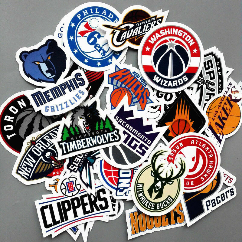 $6.99 for Complete 31 NBA Basketball Team Logo Decal Stickers for Luggage/Laptop