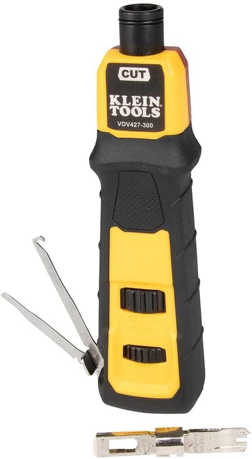 Efficient 300 Impact Punchdown Tool - Rapid Termination with Comfortable Grip