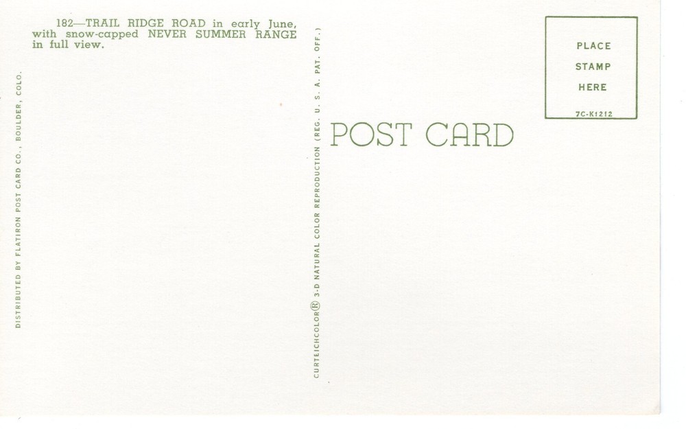 TRAIL RIDGE ROAD, CO - PC3972