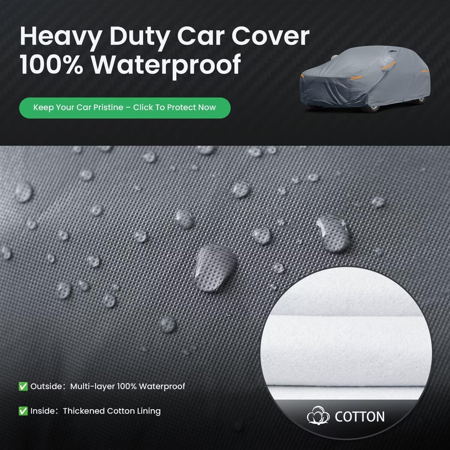 Waterproof Honda CR-V(2014-2025) Car Cover with Breathable Vents, [2025 Upgrade]