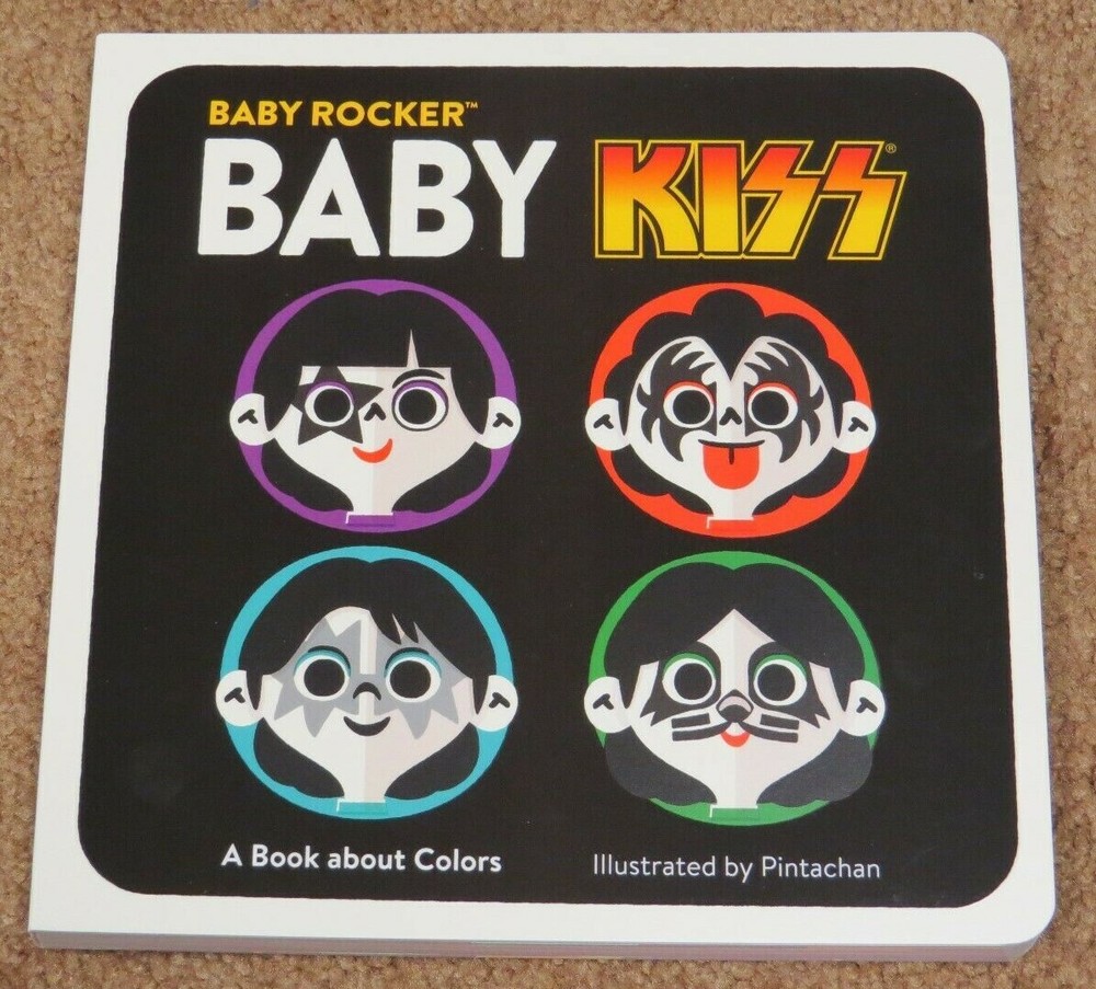 KISS BABY ROCKER EDUCATIONAL BOOK ABOUT COLORS - @@ GREAT GIFT! @@ NEW