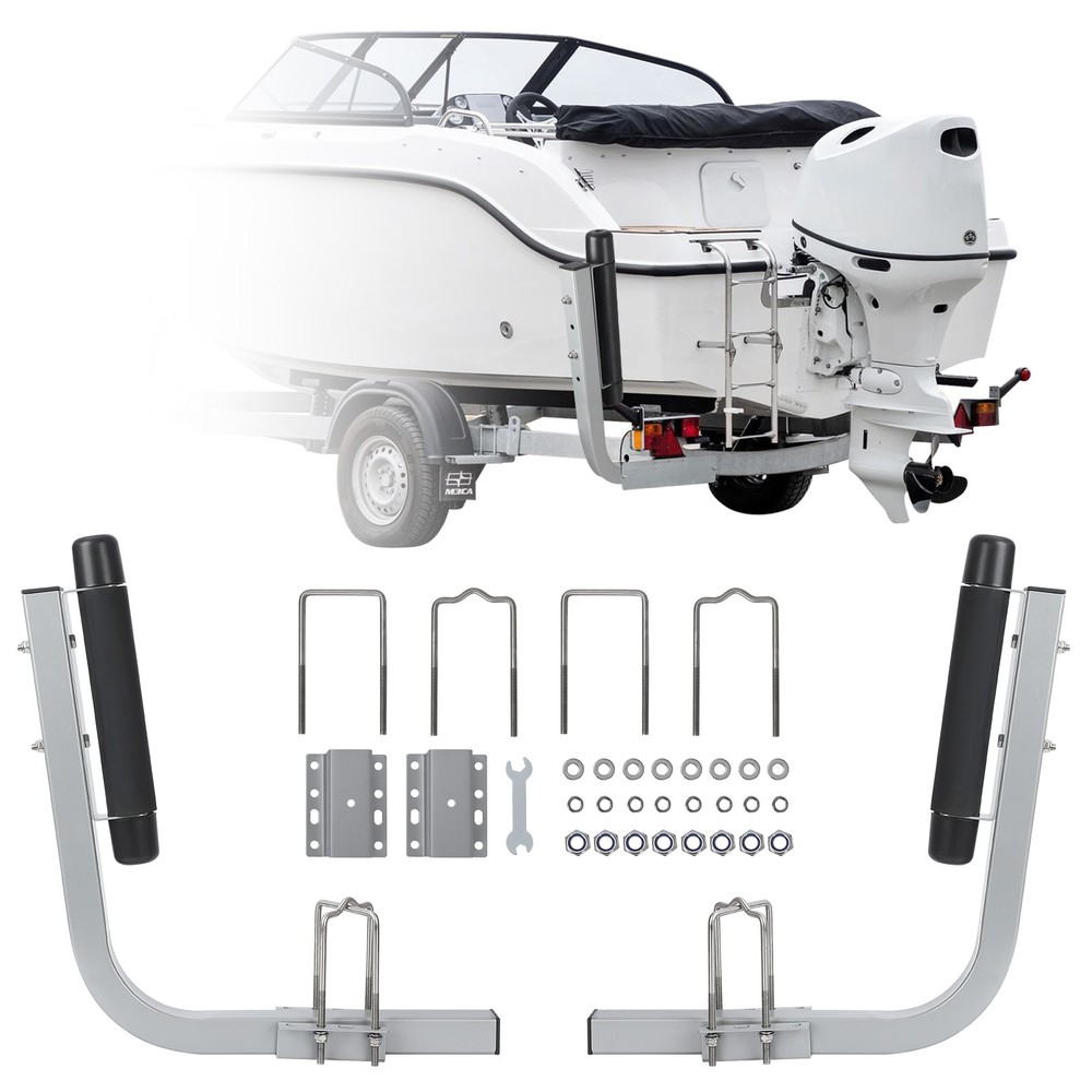 2PCS Rustproof Galvanized Steel Trailer Guide Poles, 20.5" Adjustable Design