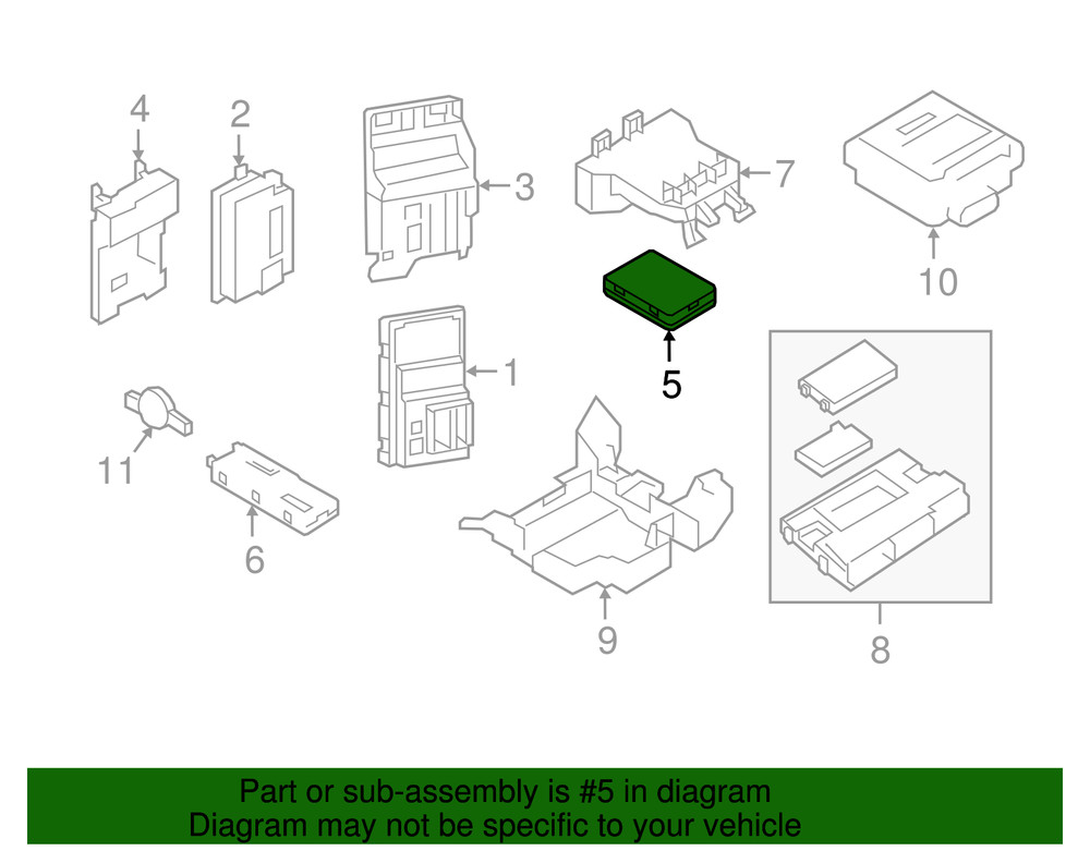 Genuine Audi Control Module 8W1-907-064-EH