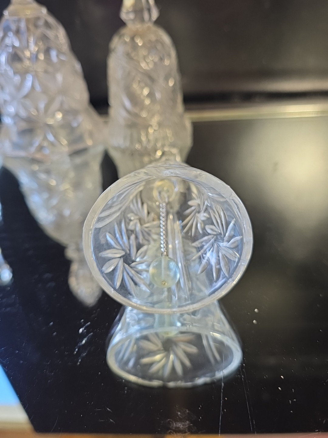 ​Lot 9 Vintage Crystal Glass Bells Waterford 12 Days Christmas Hofbauer Byrdes